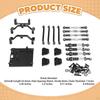 1/12 RC Car Parts Kit Servo Mount Spare Part Aluminum Alloy Shock Absorber Tie Rod for MN99S DIY