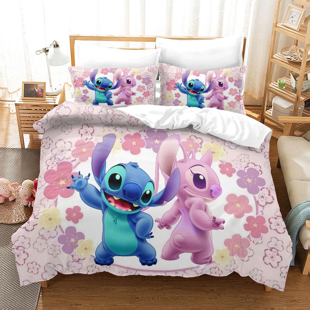 3d Digital Printing Brushed Bedding Three-piece Quilt Cover Set 135*200cm