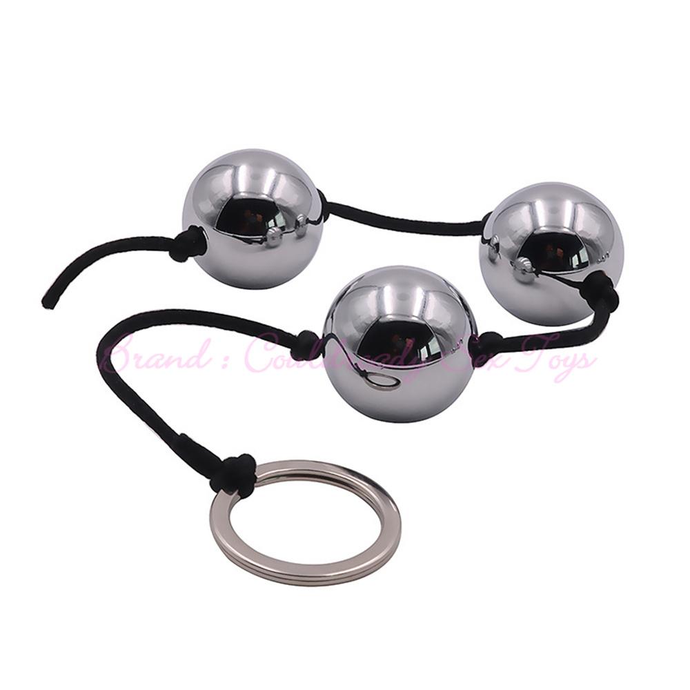 Metal Contraction Balls Butt Plug Female Reduction Couples Vaginal Shrink Yin Ball Sex Toys For