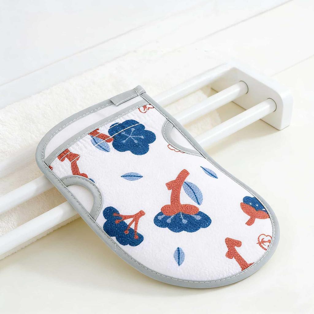 Dual Action Bath Flower & Mud-Removing Back Scrubber Gloves (Women's 2025 New Style)