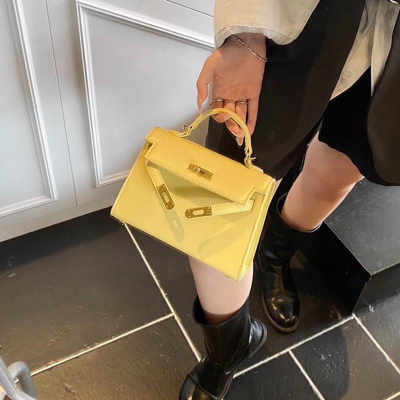 Crocodile Pattern Platinum Bag Women's Tote Bag New Fashion Mini Handbag Shoulder Messenger Bag