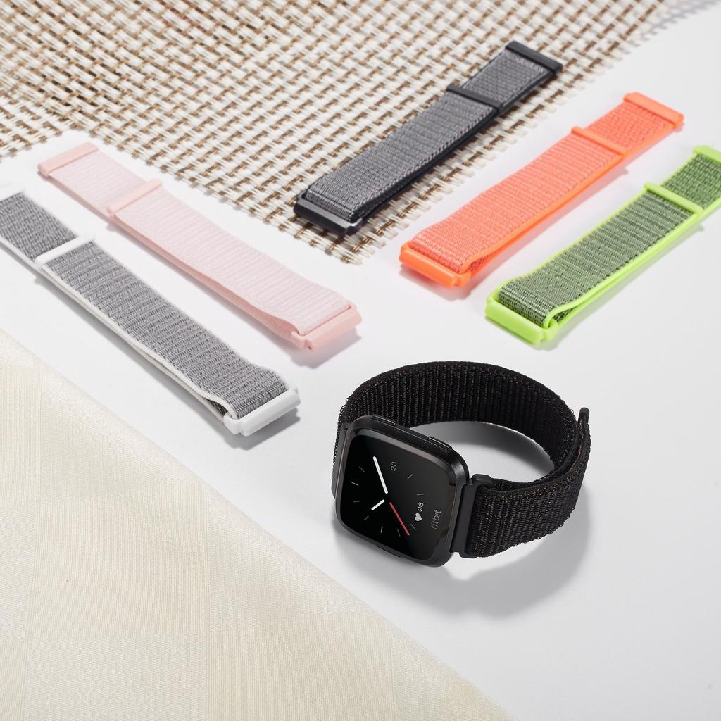 Buy Nylon Strap for Fitbit Versa/Lite/Versa2 band Smart Watch ...
