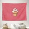 Ice Cream Tapestry Wall Hanging Aesthetic Room Decor Dorm Wall Art Home Sweet Treats Dessert Foodie Gift Vintage Style Wallcover