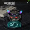 Ball Shape Bluetooth Speaker LED Digital Dual Alarm Clock Smart Voice Multi-Functional Portable Wireless Sound Speaker Clock