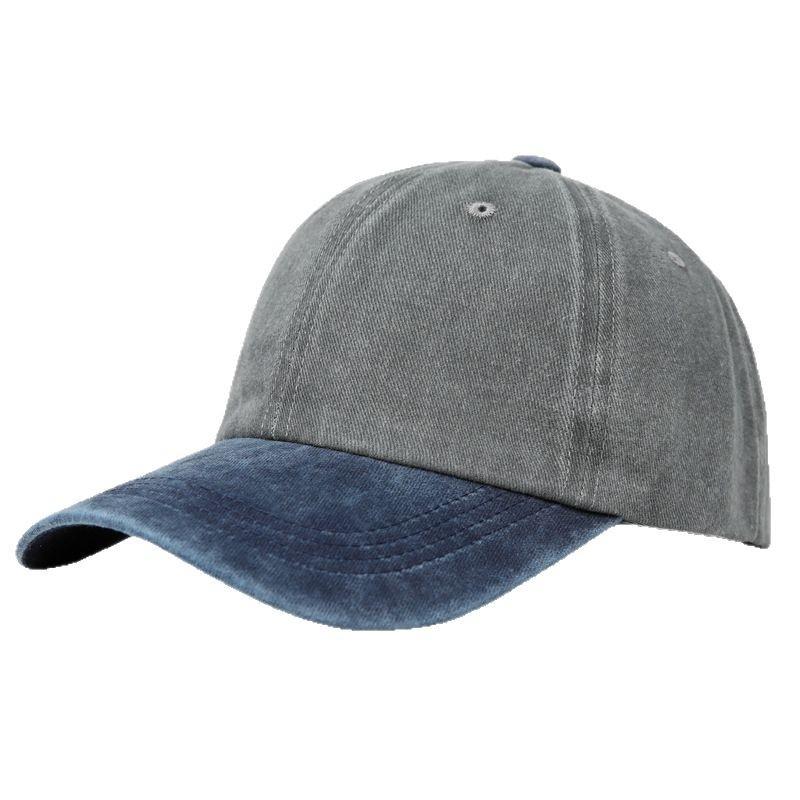 Hat Women'S Spring And Summer Retro Denim Washed Baseball Cap Men'S Korean Version Versatile Student Naked Color Matching Embroidered Cap