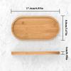 Bamboo soap Dispenser Tray, Bathroom Countertop Tray Kitchen Tray Bamboo T ray Sink T ray Dresser Jewelry Ring Dish, Comestic Holder Bathtub