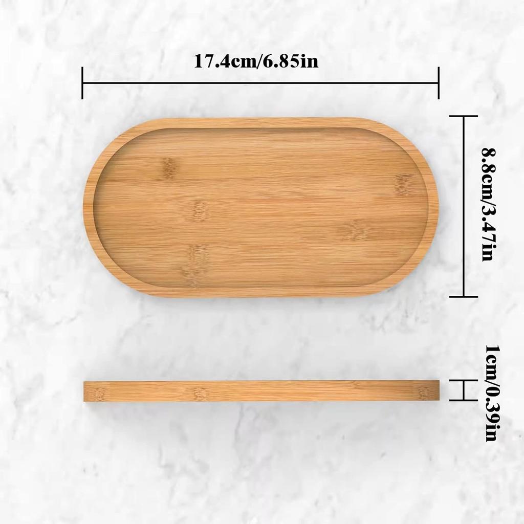 Bamboo soap Dispenser Tray, Bathroom Countertop Tray Kitchen Tray Bamboo T ray Sink T ray Dresser Jewelry Ring Dish, Comestic Holder Bathtub