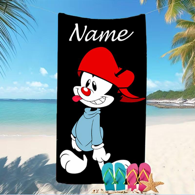 Customizable personalized beach towels Animaniacs themed designs.Suitable for the beach, yoga, sports;ideal as beach accessories