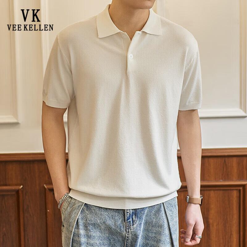 VEE KELLEN Men s Cool-Feel Knit Polo Shirt M