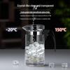 Golden Stove TP200/TP300 Elegant Heat-Resistant Glass Tea Pot & Large-Capacity Cup for Tea Ceremony and Home Brewing.