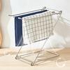 Kitchen Towel Holder Stainless Steel Dish Rag Washcloth Holder 4-Arm Folding Free Standing Hand Towel Drying Rack for Kitchen Countertop Bathroom
