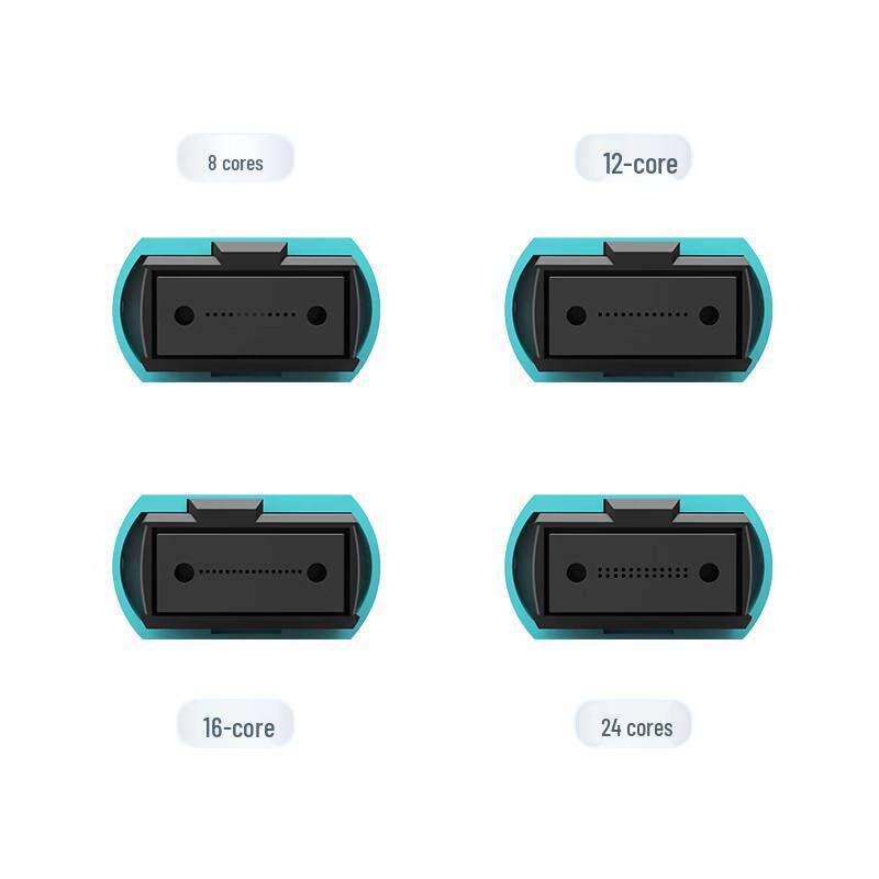 Nokoxin 50m MPO-MPO OM4 Multimode 8-Core Fiber Optic Patch Cable
