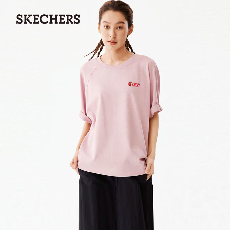Унисекс вязаная футболка с коротким рукавом Skechers L