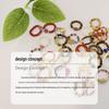 Natural Green Water Agate Beaded Ring - Elastic Cord, Crystal Stone, Niche Chinese Style