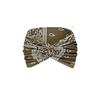 Bohemian Cashew Print Wide Crossed Headband: Casual Vacation Hair Accessory for Makeup and Face Washing
