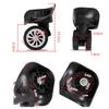 Replacement 4*Universal Swivel Luggage Casters Wheels Set For Travel Suitcase