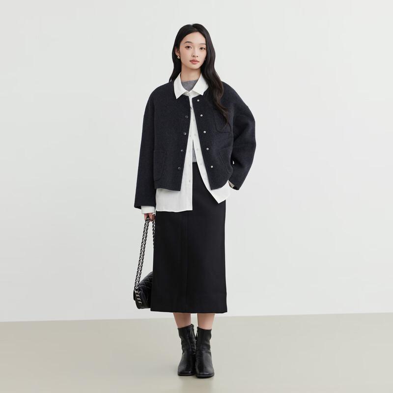 Elva' Island Women's Winter Short Wool Coat