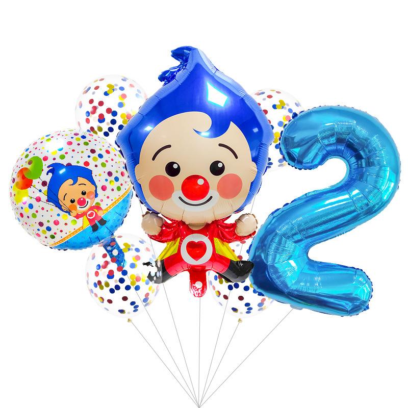 

Циркова тематика Клоун Цифровий Алюмінієва фольга Куля Набір кульок з паєтками Прикраси для вечірки з нагоди дня народження Mixed Sequins 2