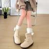 Plush Balls Winter Socks Women Y2K Coral Fleece Socks Kawaii Woolen Lolita Socks  Winter