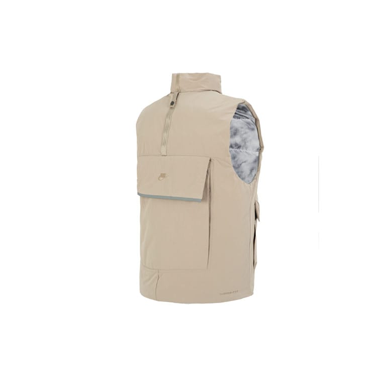 Nike Vests Men's Khaki Stand Collar Moderate Workwear DQ4305-247
