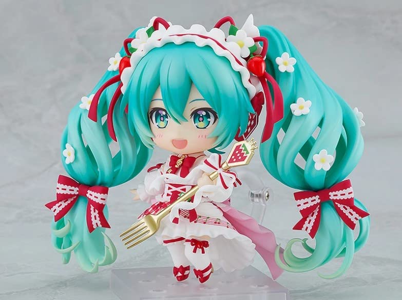 Nendoroid Hatsune Miku a 15-a aniversare Suport din acrilic vizual pe piedestal mobil pictat din plastic, desenat de En Morikura Ver. figură, fără scară,