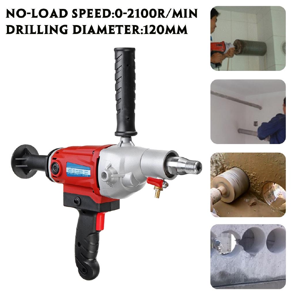 2100W  Handheld Core Drill Wet Concrete Core Drilling Machine 2100W Electric Core Drill Stepless Speed Concrete Diamond