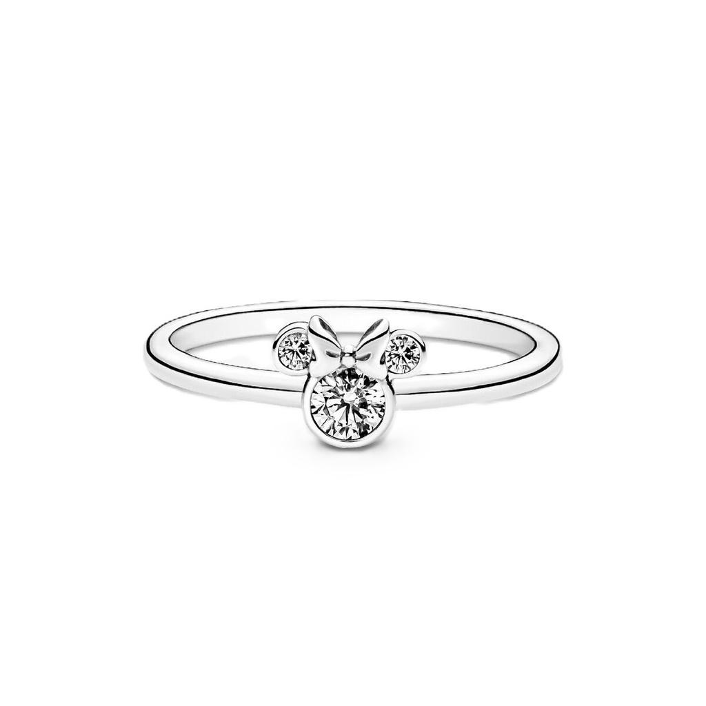 Pandora Disney Minnie Maus Funkelnder Kopfring Mit Klarem Zirkonia P-190074C01-54 Für Damen