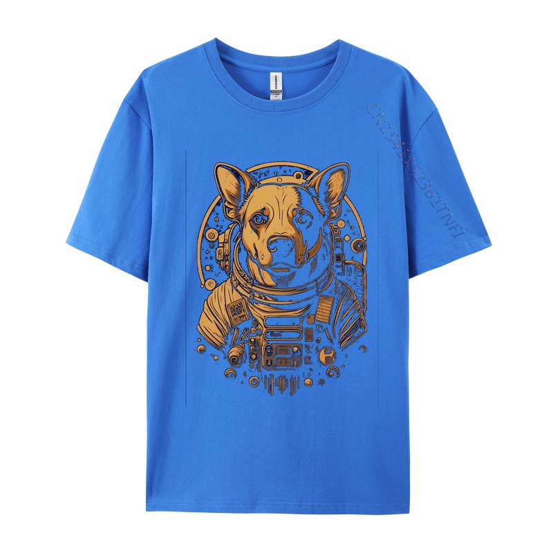 Lancashire Heeler Dog Astronaut Tshirt NEW YEAR DAY Cotton T Shirt Printed Large Size T Shirt Harajuku