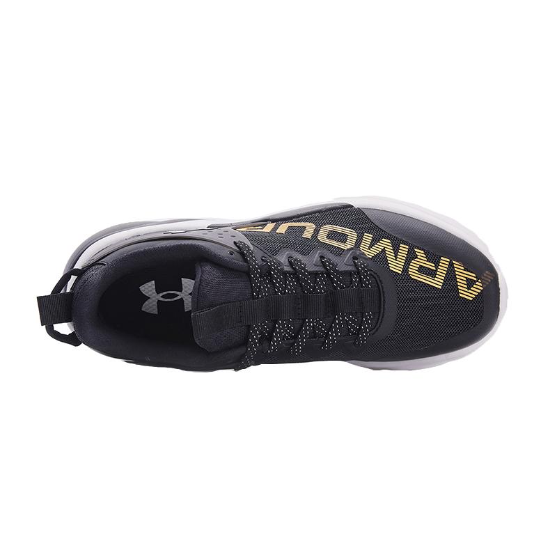 Under Armour PUPVC Flexible Breathable Shock Absorbing Casual Shoes Kids Sneakers Black 2311301-001