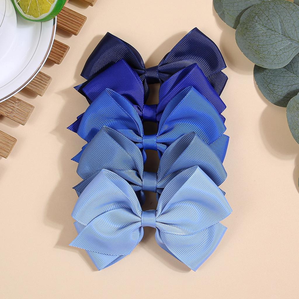 5 buc Arcuri de Păr Drăguțe din Panglică Grosgrain cu Clipsuri pentru Fete Clipsuri de Păr Drăguțe 30 Culori Arcuri de Păr Ac de Păr Clipsuri Accesorii de Păr pentru Copii