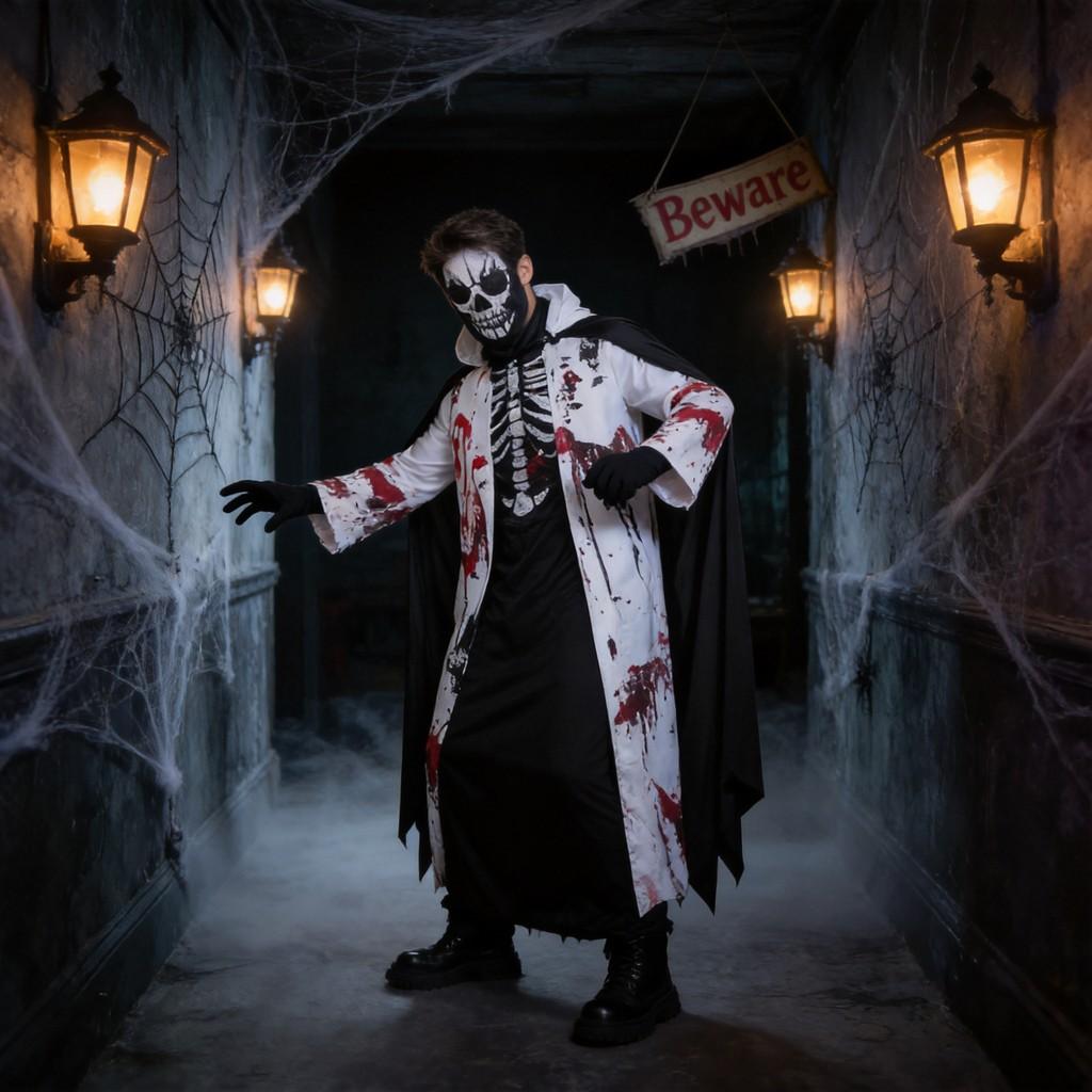 Halloween Cosplay Costume For Kids And Adults With Polyester Fabric For Stage And Party Performances