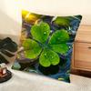 St. Patrick'S Day Cushion Cover Soft Short Plush Pillow Cover Smooth Cozy Texture Aesthetic Cushion Case Home Decor
