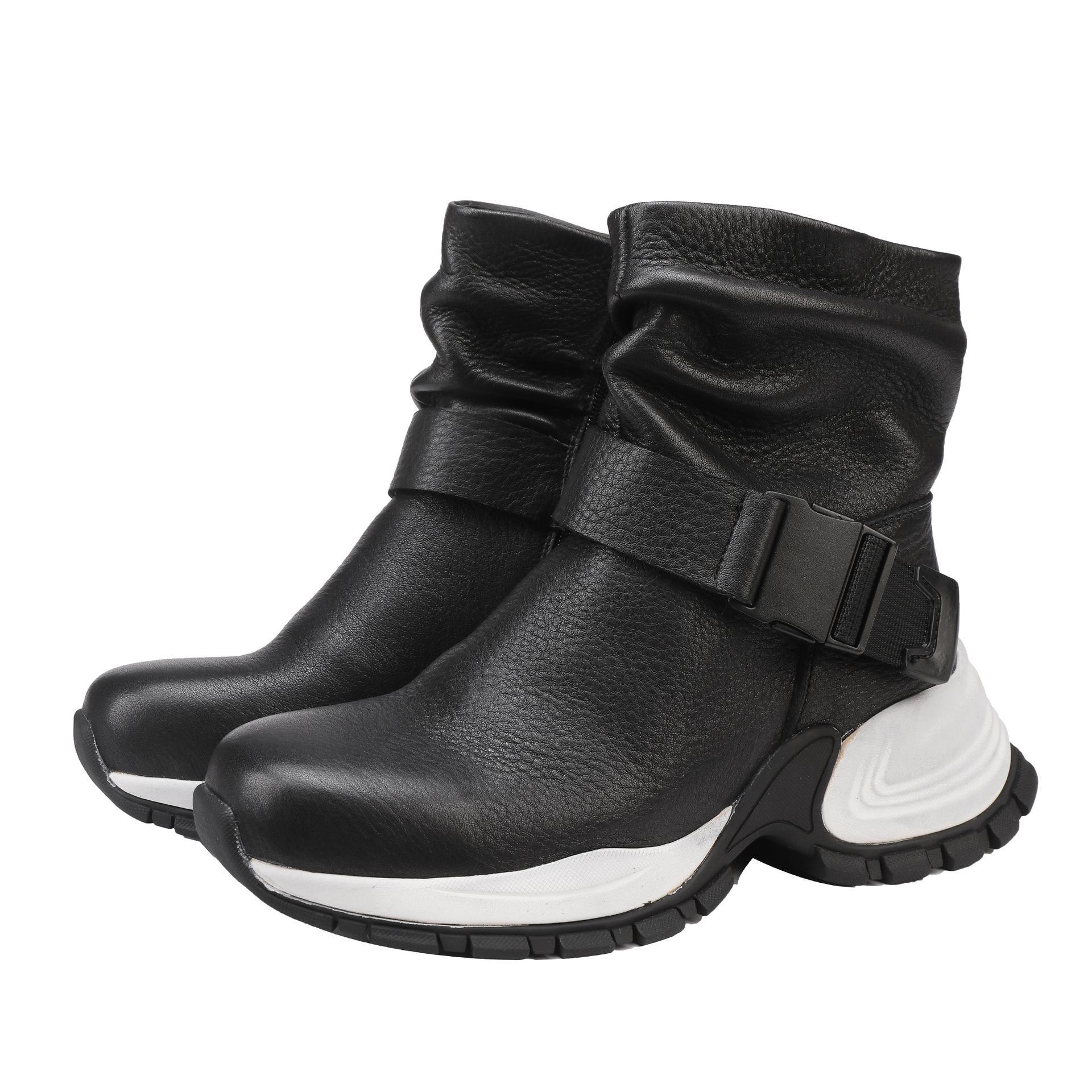 

Guangzhou 2025 Fashionable Soft Light Cowhide Women’s Ankle Boots 36