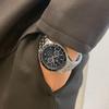 Salvatore Marra Montre Solaire Radiocommandée Homme Edition Limitée Chronographe Noir et Marque Italienne, Argent, SM14117-SSBKSV,