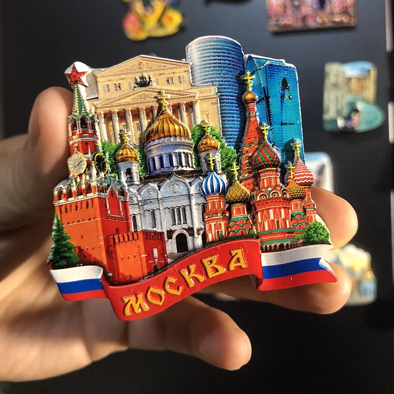 3D City Travel Souvenir Magnets: European and Global Regions