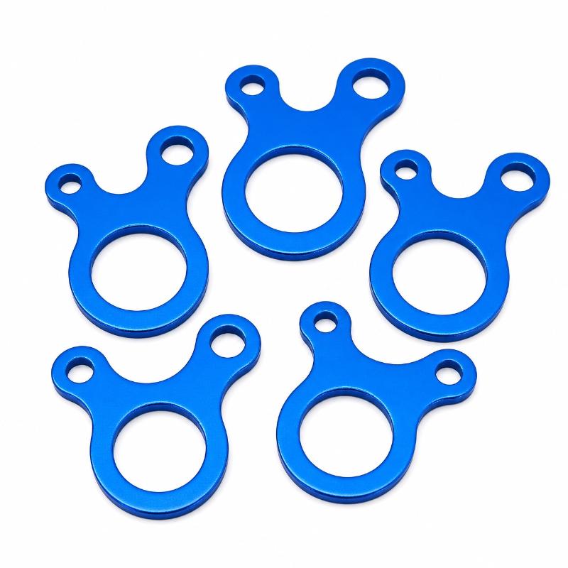 5Pcs Tent Rope Buckles 3 Hole Camping Tent Wind Rope Buckle Aluminium Alloy Tensioner Tent Cord Rope Fastener Tighten Hook