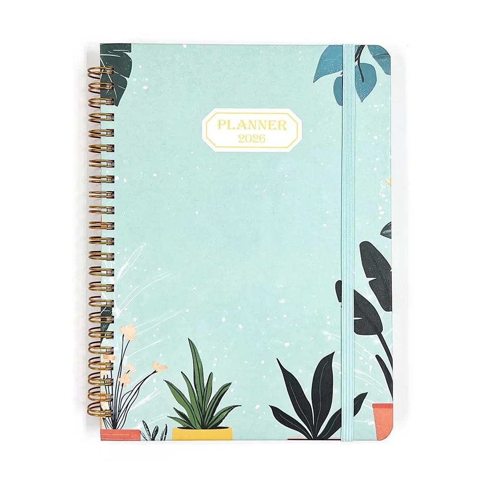 New High Quality A5 2026 Planner Jan.2026 - Dec.2026 Agenda Calendar 2026 Monthly Tabs Weekly and Monthly Academic Planner