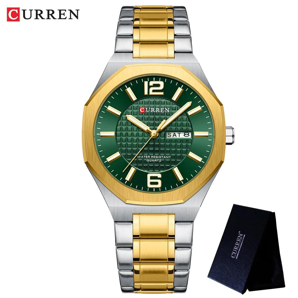CURREN Men Watch Top Brand Luxury Sport Fashion Waterproof Male Clock Stainless Steel Military Original Quartz Wristwatch 8476