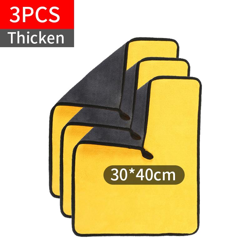 Ręcznik z mikrofibry do mycia samochodu, ściereczka do polerowania, szybkoschnąca ściereczka do czyszczenia domowego, ściereczka 30x30/40/60/65CM