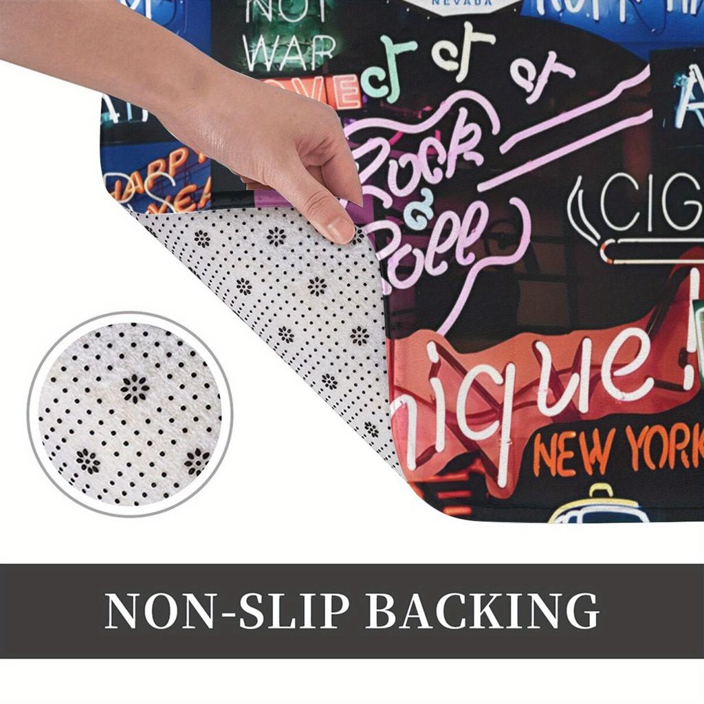 Waterproof Outdoor Indoor Entrance Mat Floor Rug Trendy Graphic Design Welcome Doormat for House Apartment Decoration