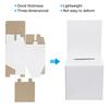 2 Pcs Ballot Box Donation Box With Removable Header Board Suggestion Box White Portable Donation Box