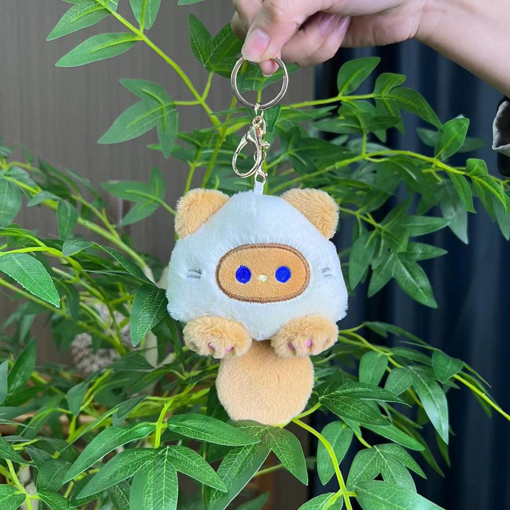 Cute Super Cat Plush Charm With Squeaky Noise Ideal For Bags And Key Accessories