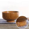Japanese Wooden Rice Noodle Soup Bowl – Solid Jujube Wood Salad Bowl for Kids & Adults