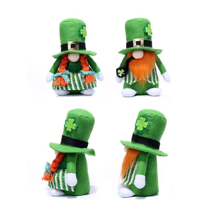 Irländsk Jul Ren Prydnad Julartiklar Sankt Patricks Dags Tomtar Mjukisdjur Leksak