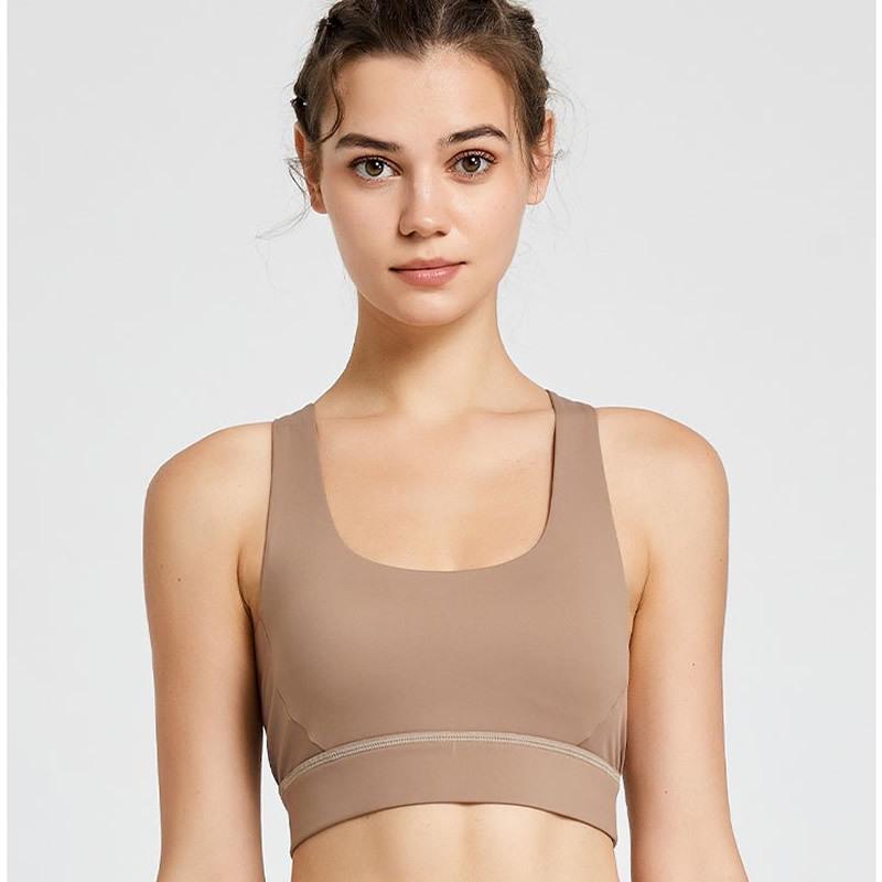 Damski stanik sportowy o wysokiej intensywności Cloud-Feel - Letni, wstrząsoodporny, z krzyżującym się tyłem do biegania, jogi i fitnessu