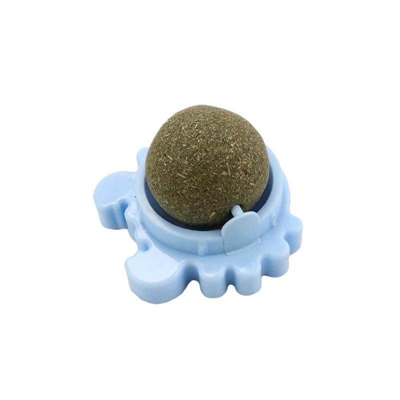 Pet Catnip Toys Edible Nature Mint Ball Safety Healthy Rotatable Cat Chasing Game Toy Clean Teeth Product with Box