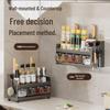 Multifunctional Kitchen Seasoning Rack: Multi-layer Storage for Seasonings, Knives, and Chopsticks
