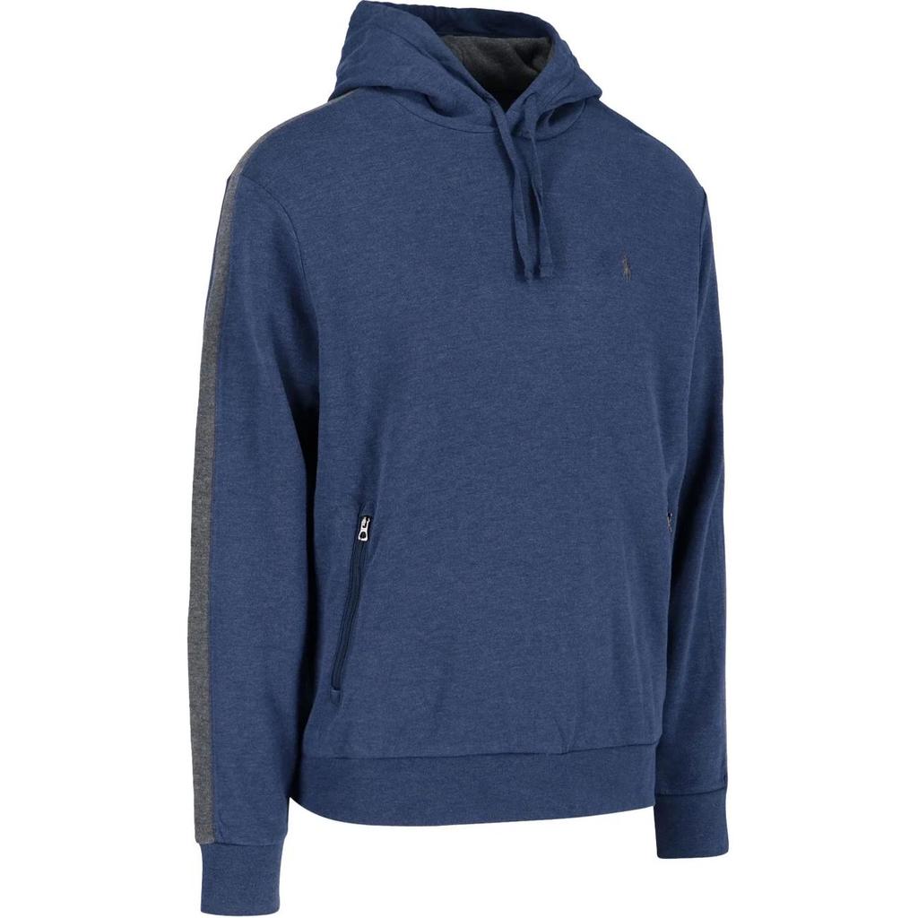 Polo Ralph Lauren Solid Logo Embroidered Hooded Long Sleeve Sweatshirt Men Sweatshirt Navy-Blue 710877009-001