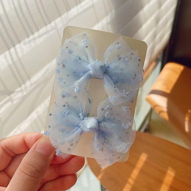 Girls' Cute Black Bow Hair Clip Pair - Simple Children's Hair Accessories