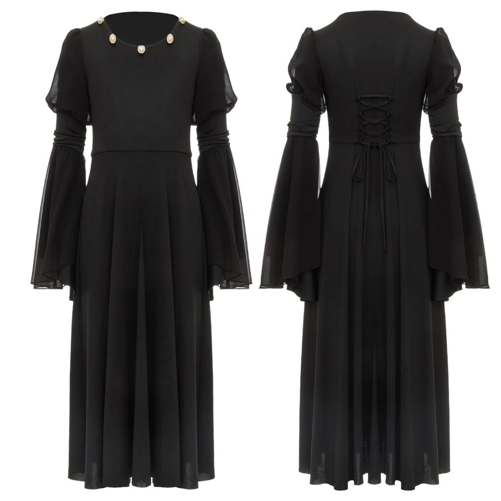 Kids Halloween Costume Fairy Costume Gothic Princess Long Dress Girls Renaissance Dress Medieval Costume Evening Gown Retro Fairy Dress Vintage